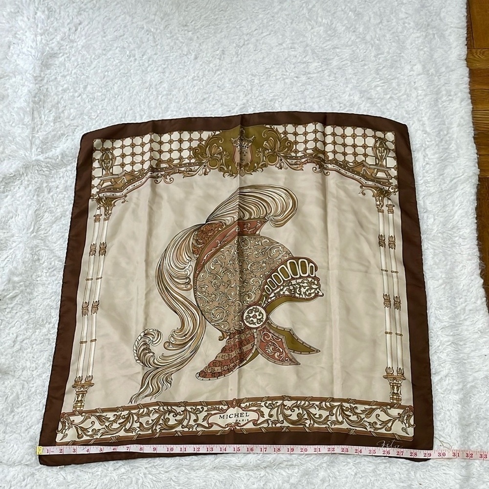 Michele Paris Brown and Cream Scarf - Picture 10 of 13